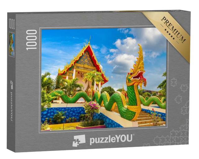 Puzzle 1000 Teile „Drachenstatue am Karon-Tempel auf Phuket, Thailand“