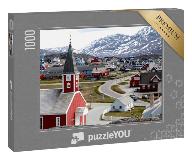 Puzzle 1000 Teile „Kathedrale von Nuuk in der Hauptstadt von Grönland“