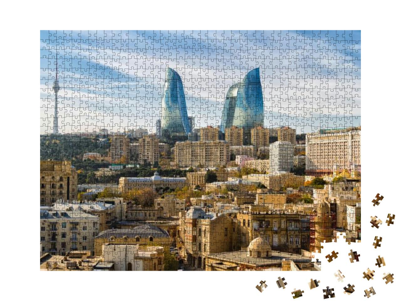 Puzzle 1000 Teile „Baku, die Hauptstadt von Aserbaidschan“