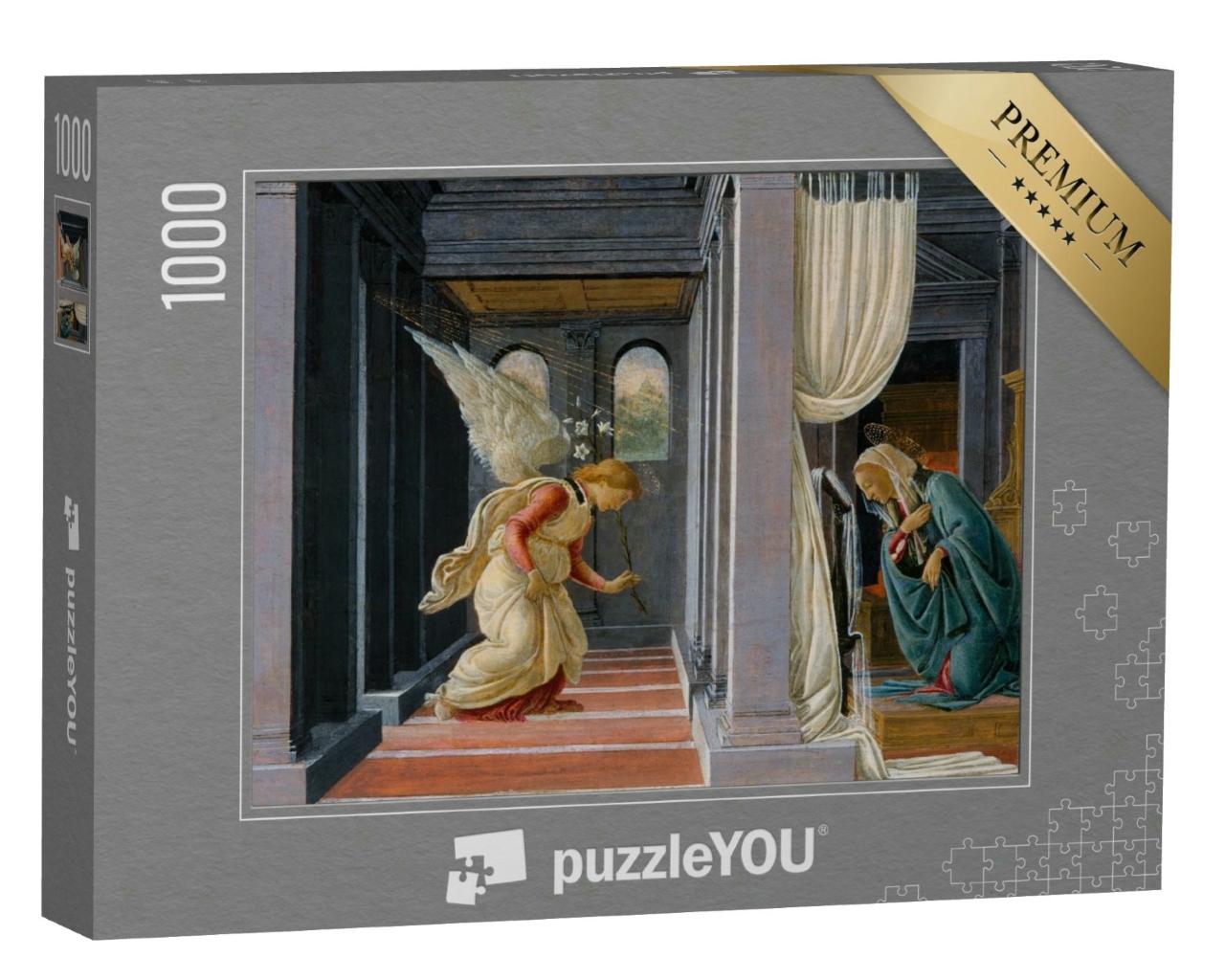 Puzzle 1000 Teile „Die Verkündung von Botticell, Renaissance“