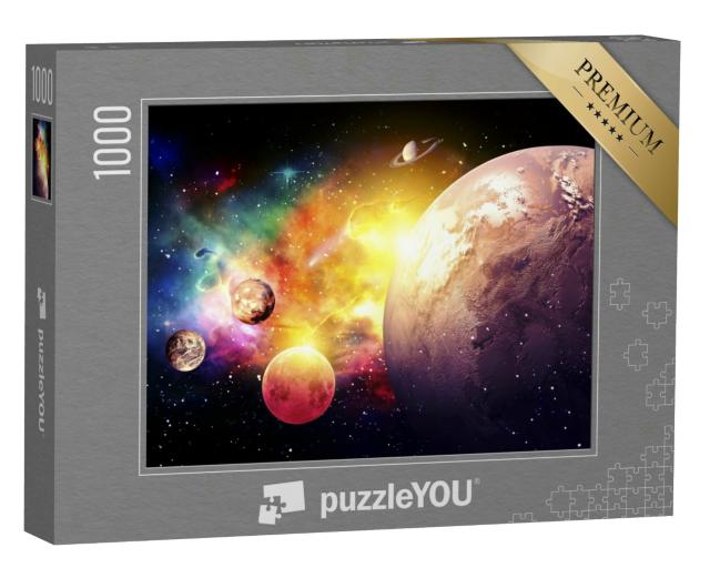 Puzzle 1000 Teile „Planeten der Galaxie “