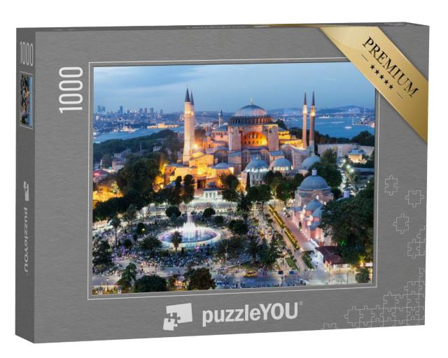 Puzzle 1000 Teile „Atemberaubende Hagia Sophia in Istanbul, Türkei“