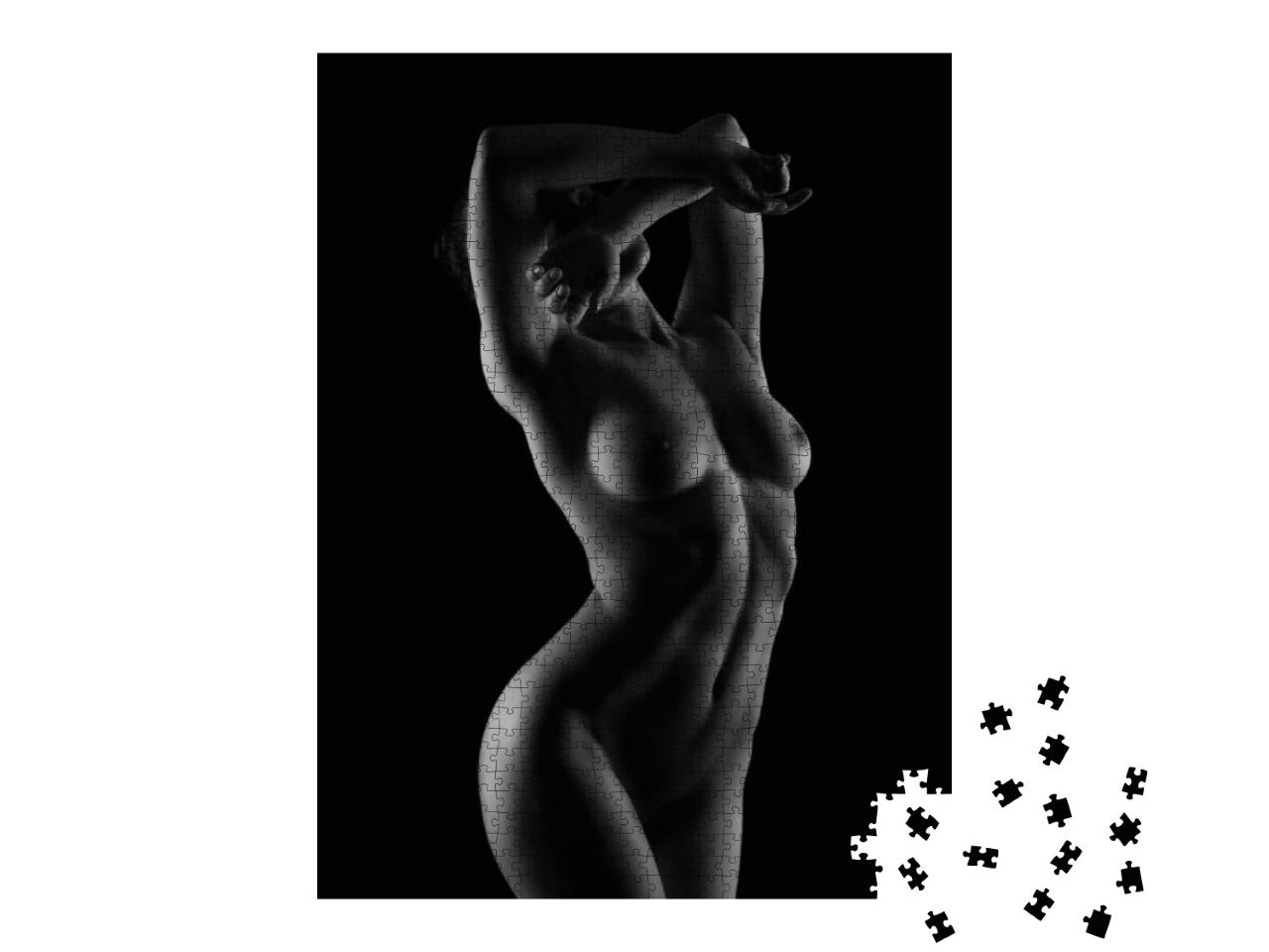 Puzzle 1000 Teile „Kunst Akt: Wunderschöner nackter Körper “