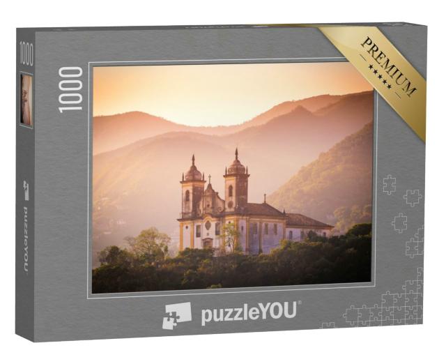 Puzzle 1000 Teile „Kirche von Ouro Preto, Minas Gerais, Brasilien“