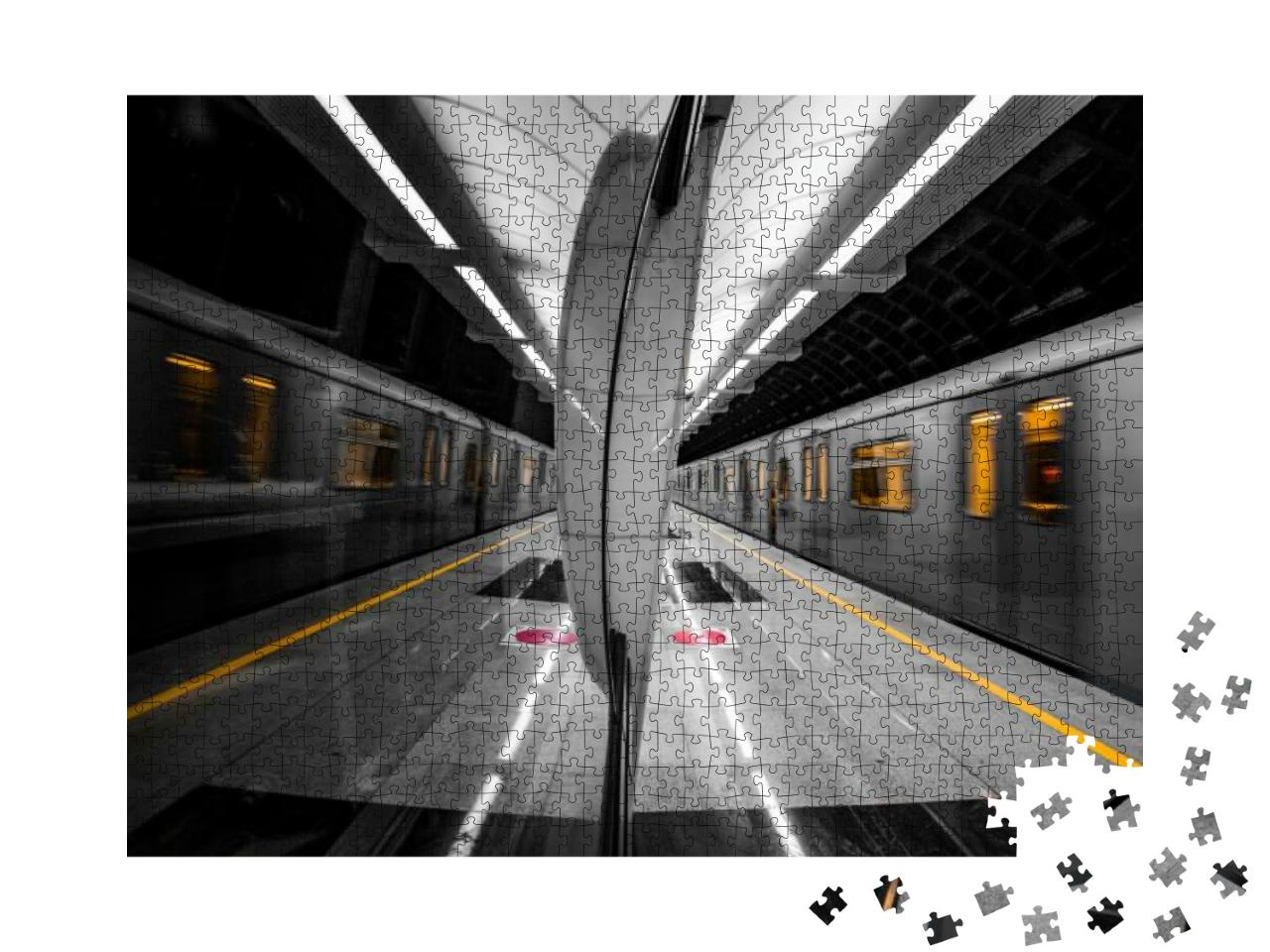 Puzzle 1000 Teile „U-Bahnhof, Moskau“