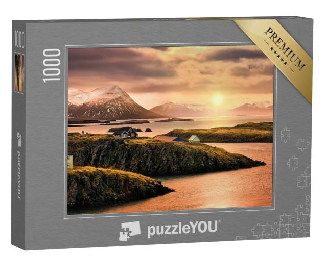 Puzzle 1000 Teile „Die felsigen Fjorde von Stykkisholmur, Island“
