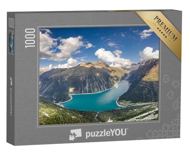 Puzzle 1000 Teile „Schlegeisspeicher in den Zillertaler Alpen, Österreich“