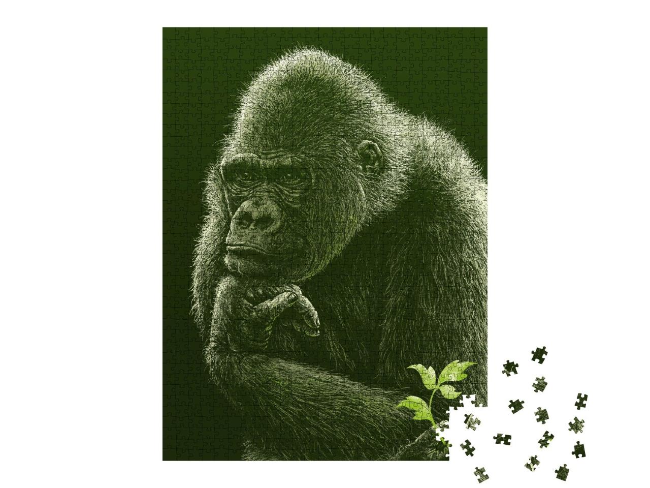 Puzzle 1000 Teile „Gorilla“