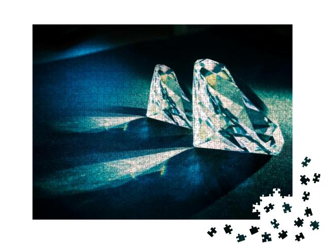 Puzzle 1000 Teile „Zwei große Diamanten“