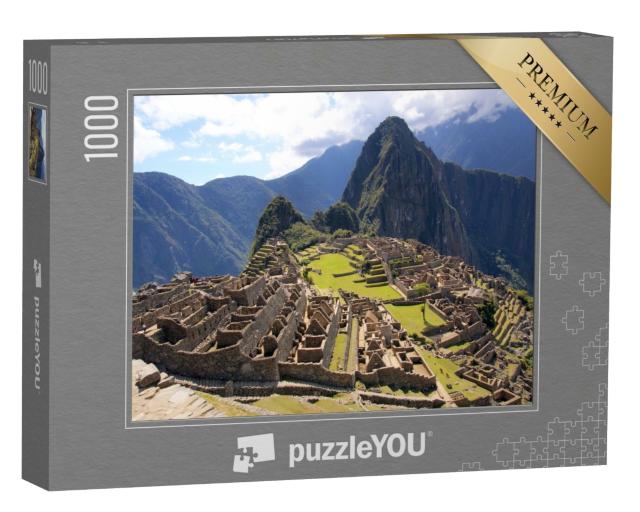 Puzzle 1000 Teile „Geheimnisvolles Machu Picchu, Peru“