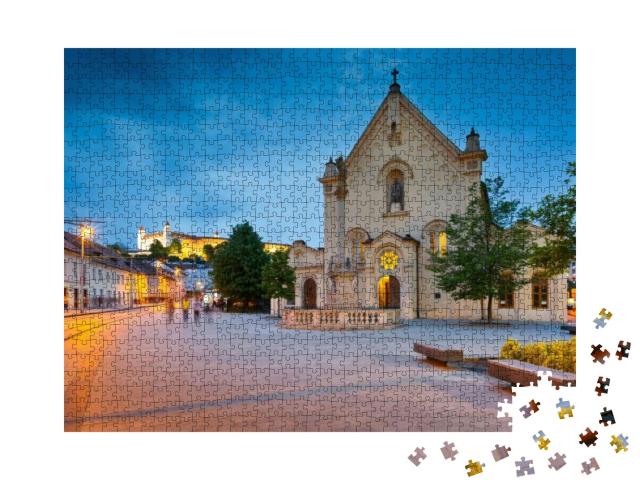 Puzzle 1000 Teile „Malerische Altstadt von Bratislava, Slowakei“