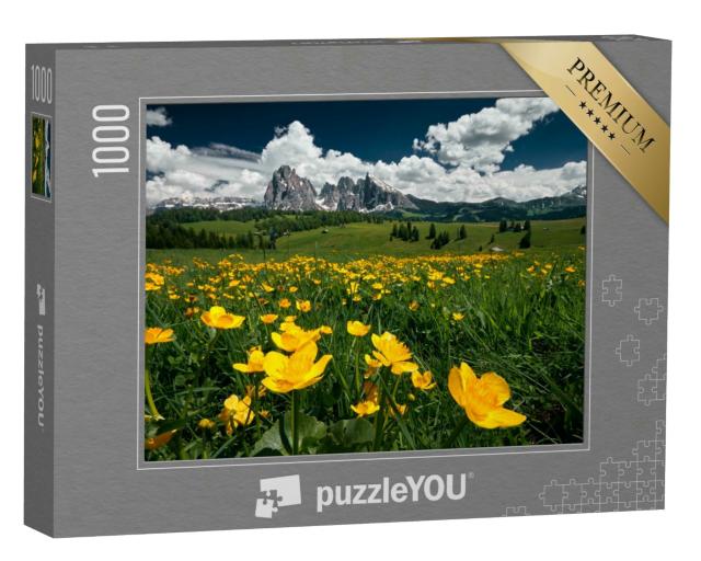 Puzzle 1000 Teile „Seiser Alm, die größte Hochalm Europas, Südtirol“