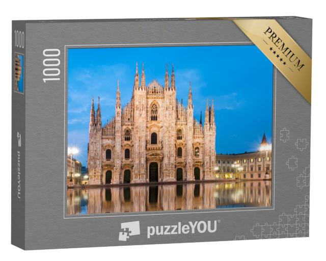 Puzzle 1000 Teile „Mailänder Dom am Abend“