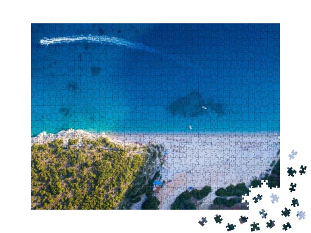 Puzzle 1000 Teile „Schöner Strand von Gjipe, Südalbanien“