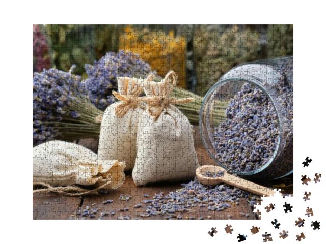 Puzzle 1000 Teile „Getrockneter Lavendel“