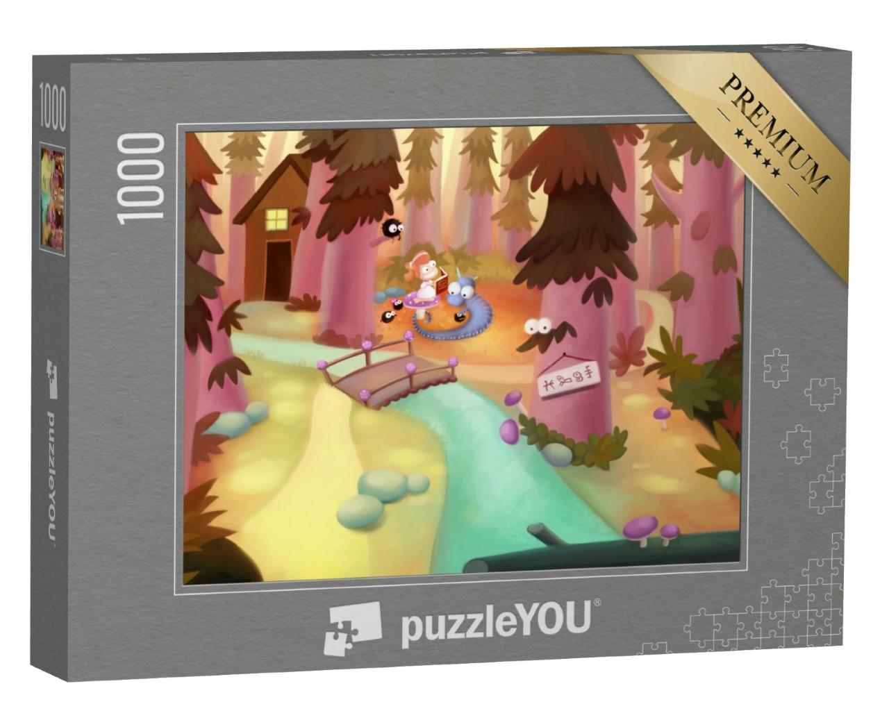 Puzzle 1000 Teile „Eine märchenhafte Wald-Szene“
