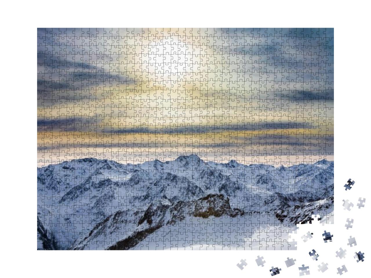 Puzzle 1000 Teile „Skigebiet in den Ötztaler Alpen“