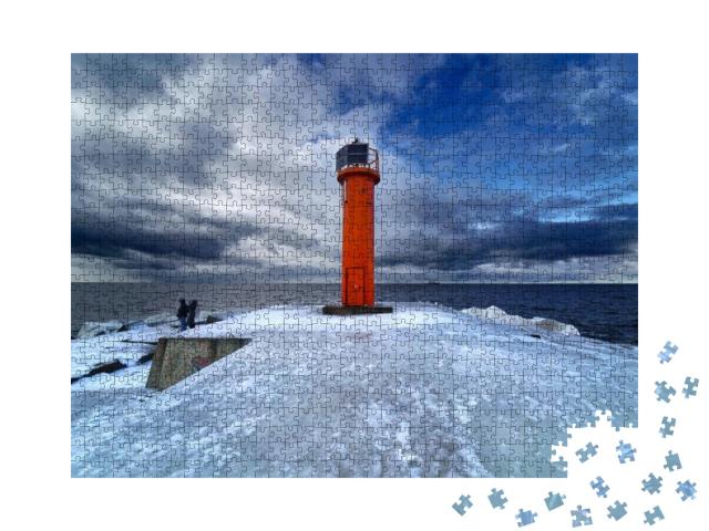 Puzzle 1000 Teile „Winter an der Ostseeküste “