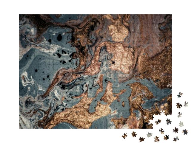 Puzzle 1000 Teile „Luxuriöse und magische Kunst im östlichen Stil“