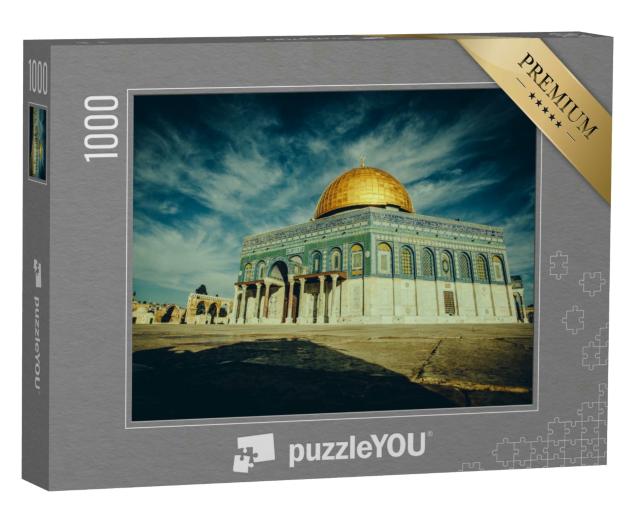 Puzzle 1000 Teile „Der Felsendom mit seiner goldenen Kuppel, Jerusalem, Israel“