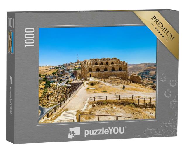 Puzzle 1000 Teile „Mittelalterliche Kreuzritterburg von Al Karak, Jordanien“