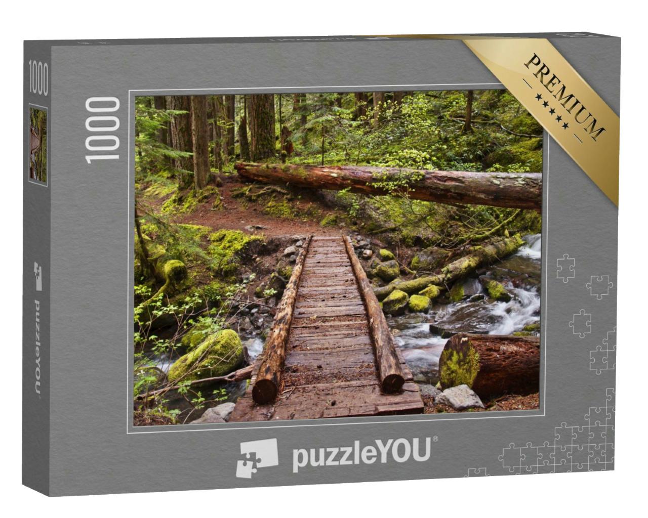 Puzzle 1000 Teile „Holzbrücke“