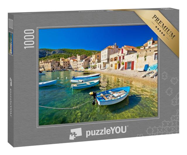 Puzzle 1000 Teile „Komiza am Wasser, Insel Vis, Kroatien“