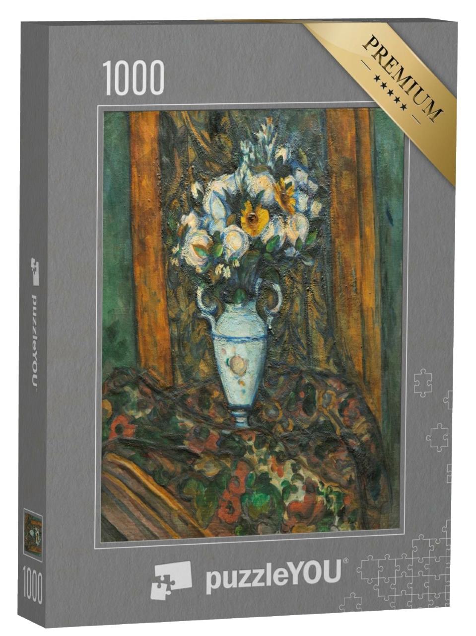 Puzzle 1000 Teile „Paul Cézanne - Vase mit Blumen“