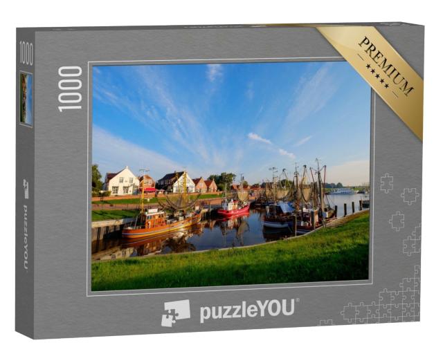 Puzzle 1000 Teile „Der Fischereihafen von Greetsiel, Deutschland“