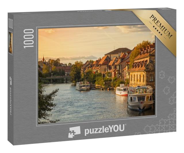 Puzzle 1000 Teile „Klein-Venedig, historischer Stadtteil in Bamberg, Deutschland“