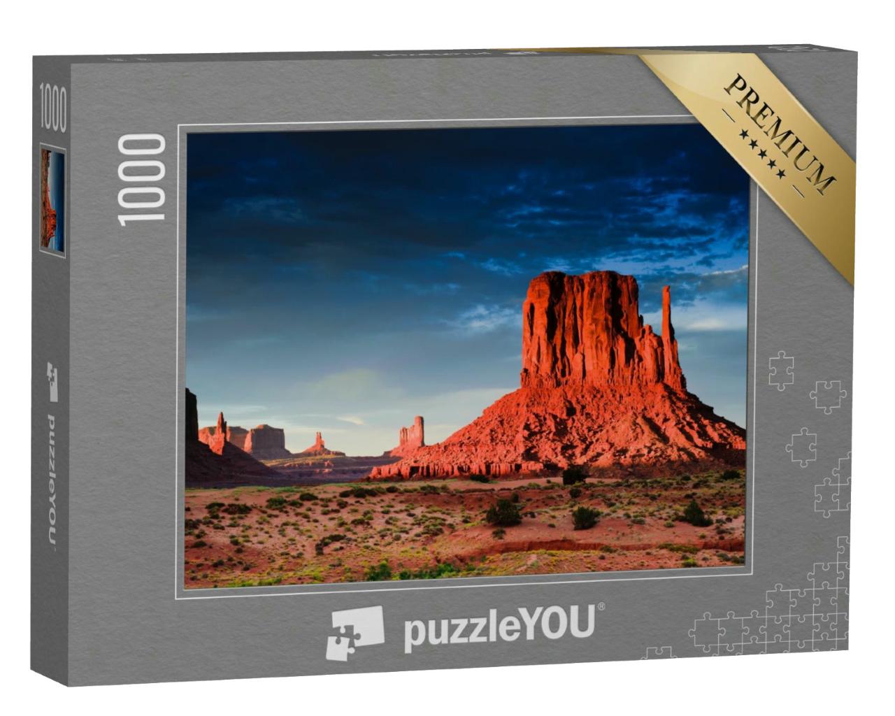 Puzzle 1000 Teile „Monument Valley bei Sonnenuntergang, Utah, USA“