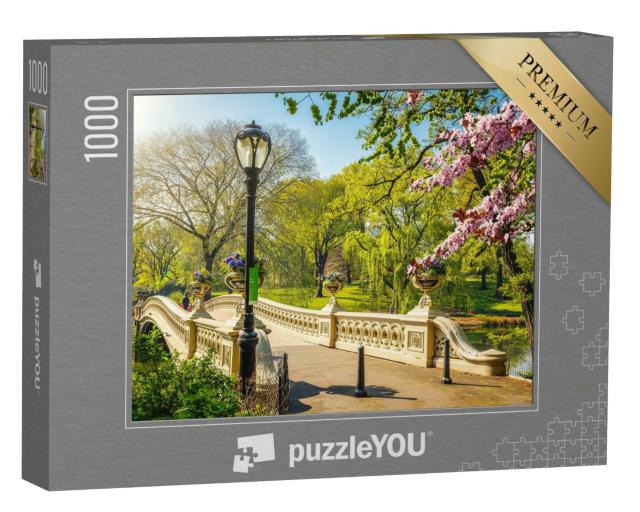 Puzzle 1000 Teile „Die weltberühmte Bogenbrücke im Central Park, New York City“