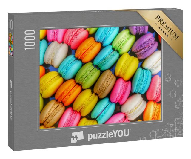 Puzzle 1000 Teile „Kleine bunte Köstlichkeiten: Französische Macarons“
