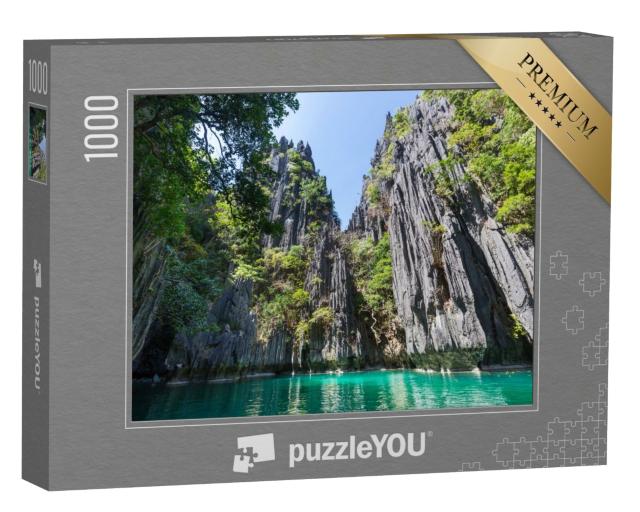 Puzzle 1000 Teile „Malerische Bucht von Palawan, Philippinen“