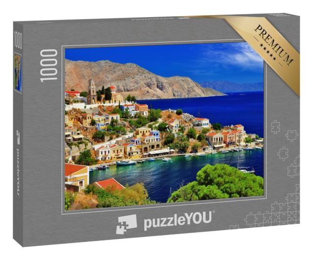 Puzzle 1000 Teile „Wunderbares Griechenland: Insel Symi, Dodekanes“