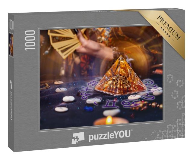 Puzzle 1000 Teile „Magische Glaspyramide“