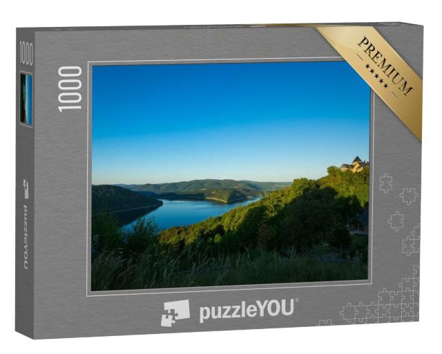 Puzzle 1000 Teile „Blick auf das Palais Waldeck am Edersee“