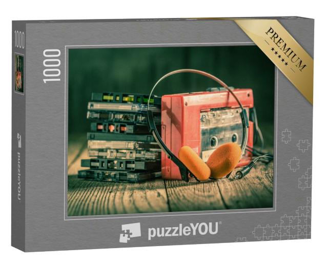 Puzzle 1000 Teile „Retro: Kassetten, Walkman und Kopfhörer“