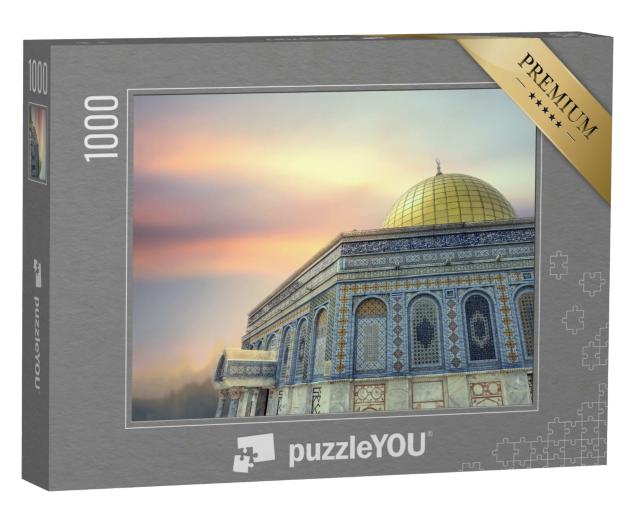 Puzzle 1000 Teile „Felsendom im Abendlicht, Jerusalem“