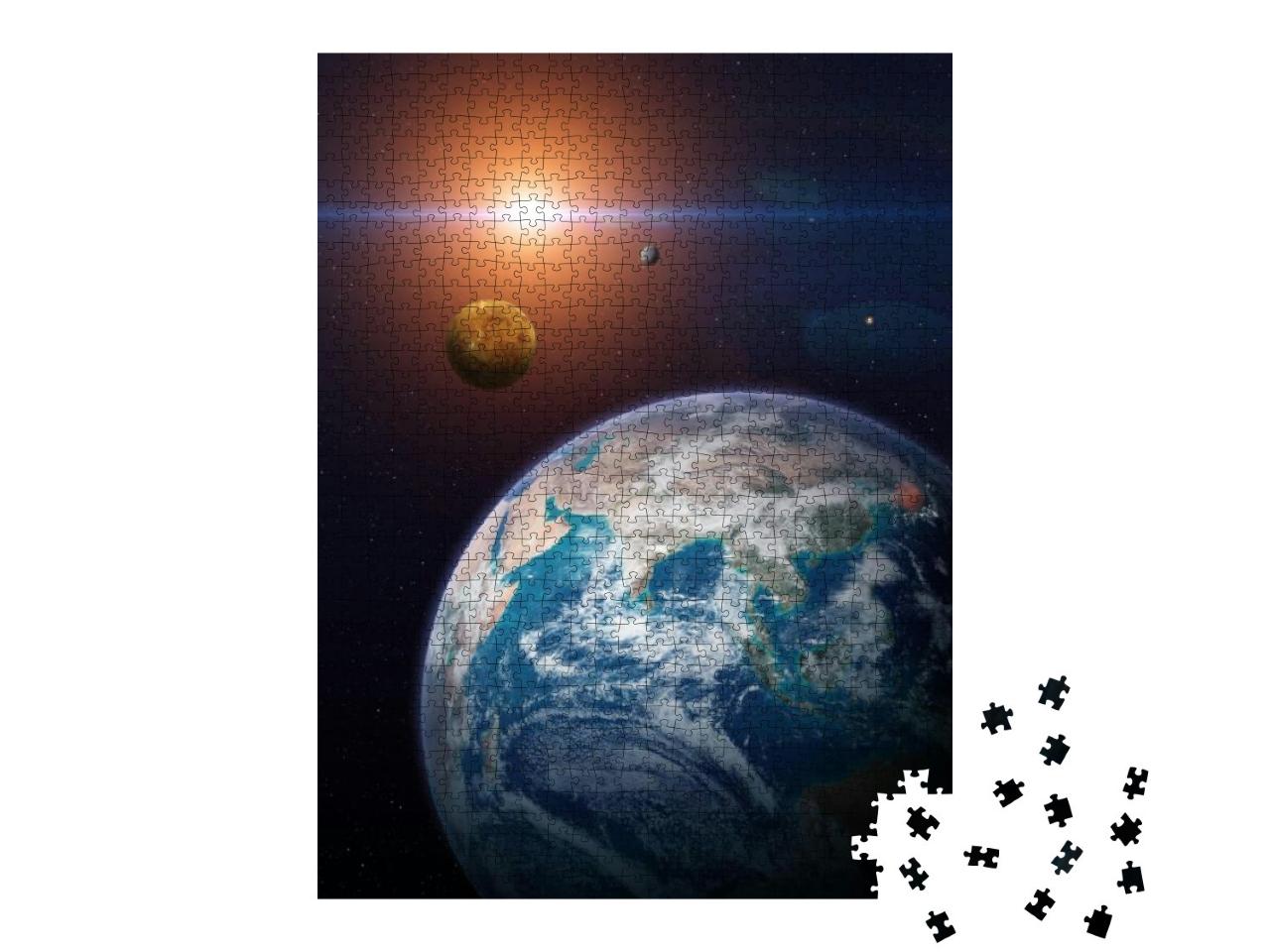 Puzzle 1000 Teile „Erde, Venus, Merkur “