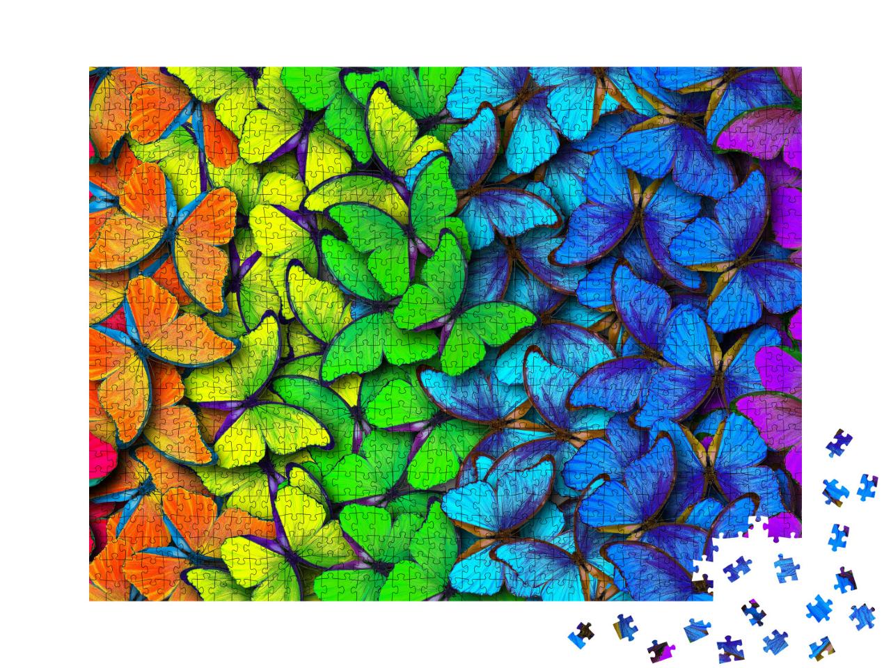 Puzzle 1000 Teile „Bunte Schmetterlinge“