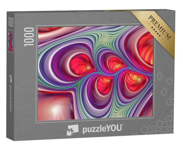 Puzzle 1000 Teile „3D-Kunstwerk: Abstraktes computergeneriertes Muster“