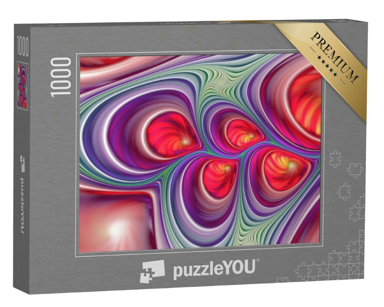 Puzzle 1000 Teile „3D-Kunstwerk: Abstraktes computergeneriertes Muster“