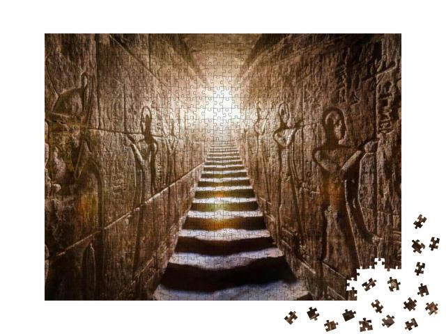 Puzzle 1000 Teile „Edfu-Tempel, Assuan, Ägypten“