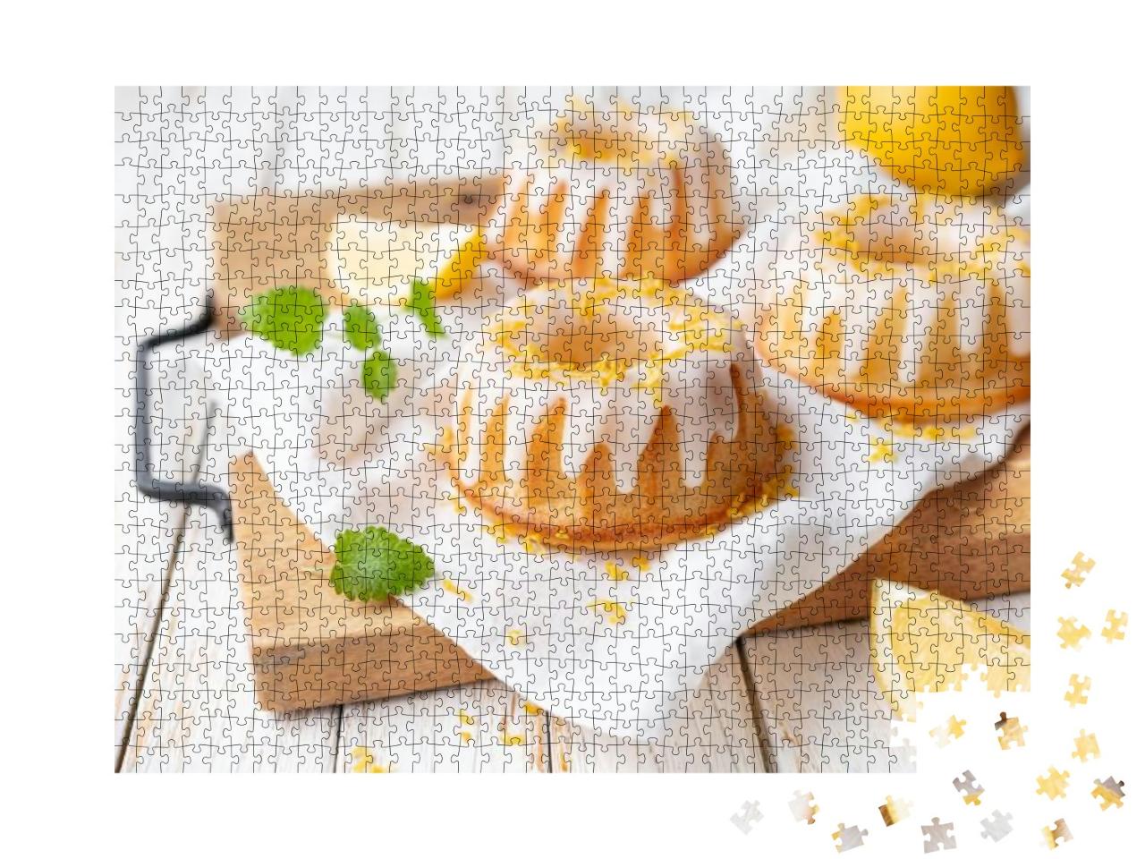 Puzzle 1000 Teile „Köstliche Mini-Zitronenkuchen mit Zitronenglasur“