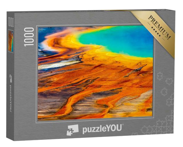 Puzzle 1000 Teile „Grand Prismatic Spring in Nahaufnahme, Yellowstone National Park“