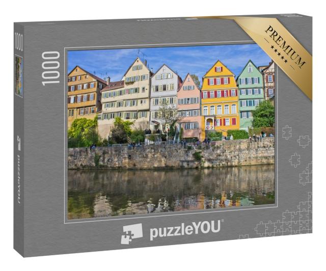 Puzzle 1000 Teile „Tübingen, Altstadtansicht am Neckar, Deutschland“