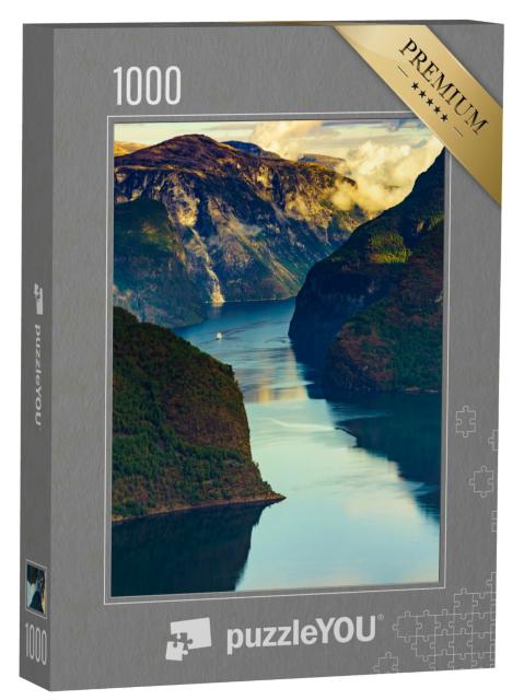 Puzzle 1000 Teile „Aurlandsfjord in Norwegen“
