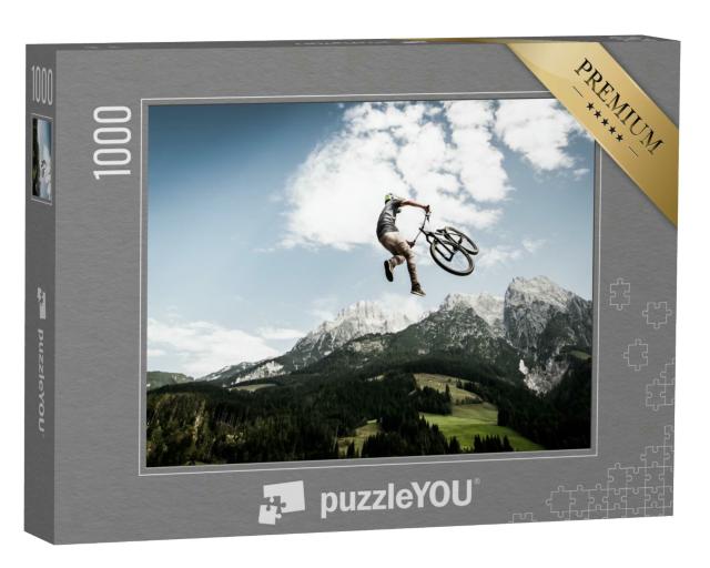 Puzzle 1000 Teile „Stunt beim Downhill-Biking“
