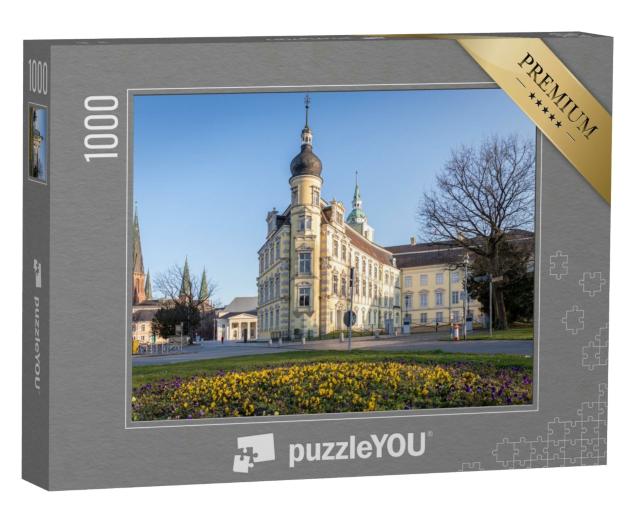 Puzzle 1000 Teile „Barockes Schloss auf dem zentralen Platz von Oldenburg, Deutschland“